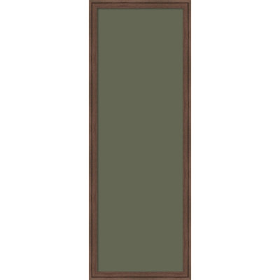 Tableau magnétique encadré en tissu, tableau d'affichage en bois flotté olive 14 x 38 pour l'organisation murale