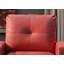 Fauteuil club rouge Worthen en similicuir-1862789402