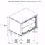 Table de chevet 2 tiroirs