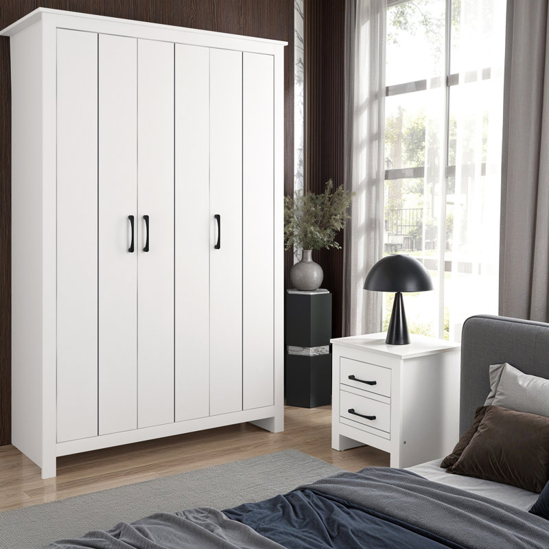 Limestone Bedroom Storage Set, White/White