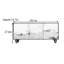 Buffets 59,1 "en bois de pin massif