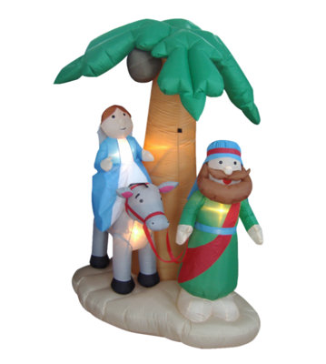 Décoration de noël gonflable crèche