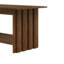 Ensemble de 3 tables basses et tables de bout avec pieds en angle bruns-527157492