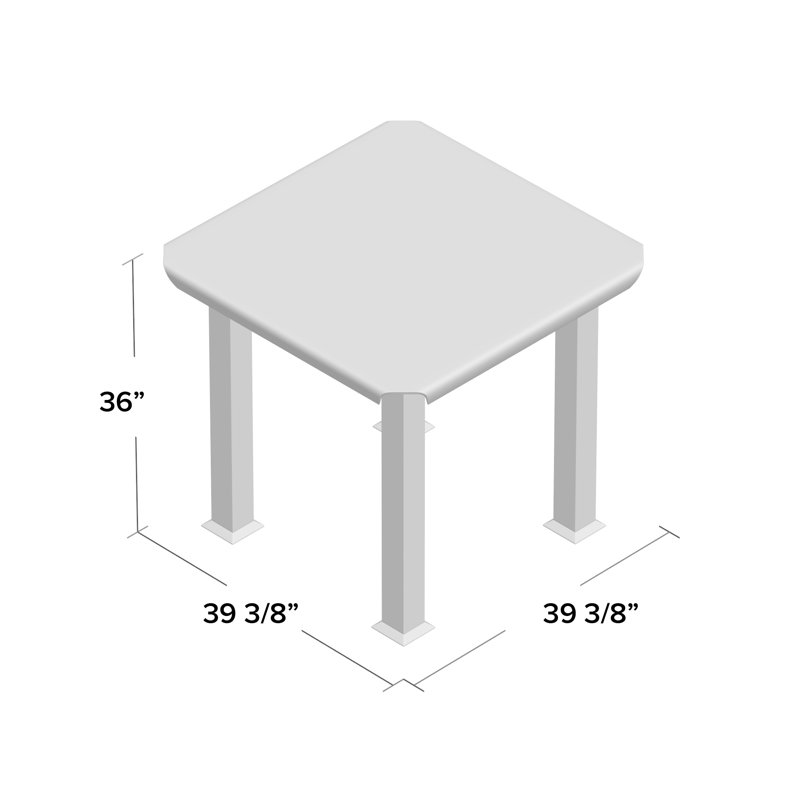 Table de salle à manger à hauteur de comptoir Coetta Pridmore 39,38 po