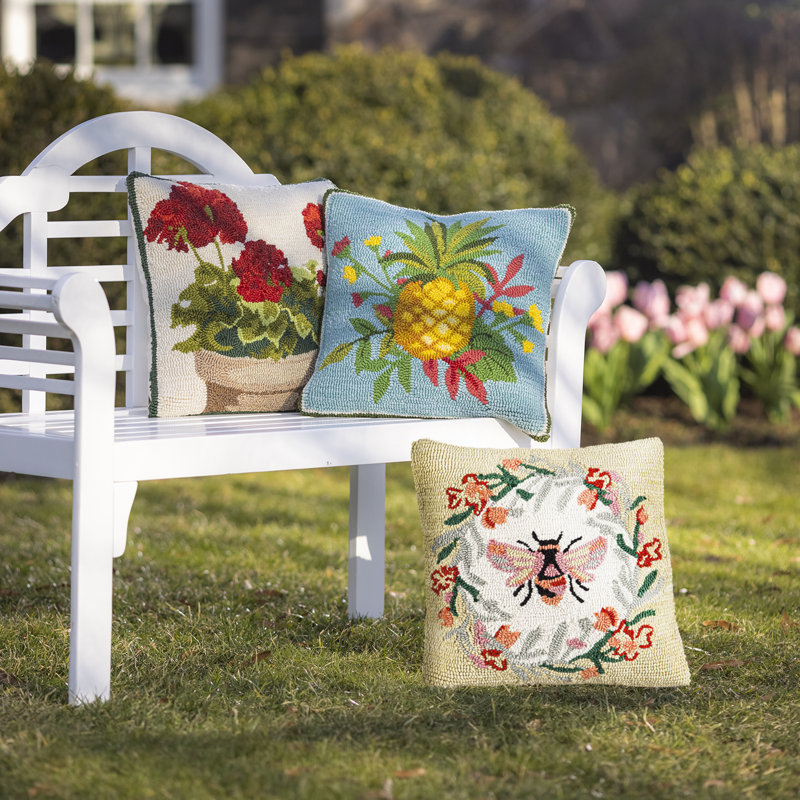 Coussin décoratif intérieur / extérieur floral