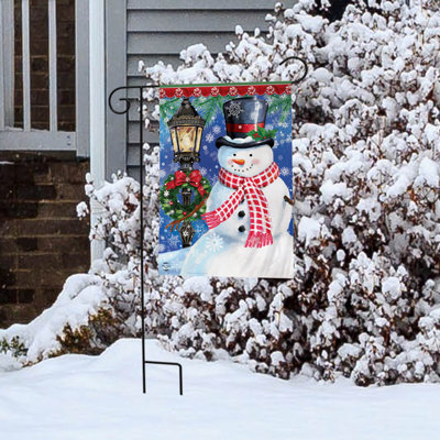 Drapeau du jardin d'hiver Snowman