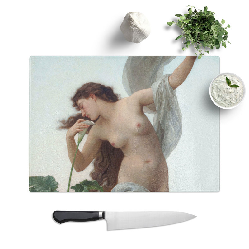 Laurore by William Adolphe Bouguereau Chopping Board, 0.4cm H x 20cm W x 28.5cm L