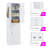 Pennville Tall Bathroom Storage Cabinet, Freestanding Storage Cabinet with Hook and Adjustable Shelf, MDF Board, White