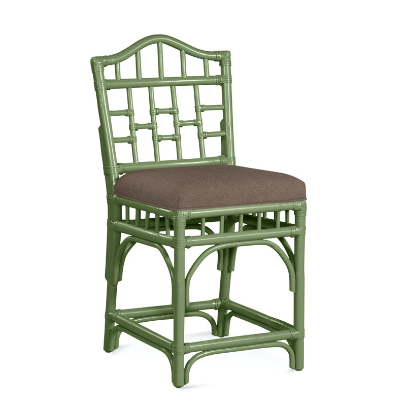 Chippendale Upholstered Stool, Elite Ash; 0321-83, Celery