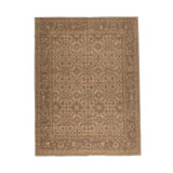 Wool Oriental Area Rug in Brown
