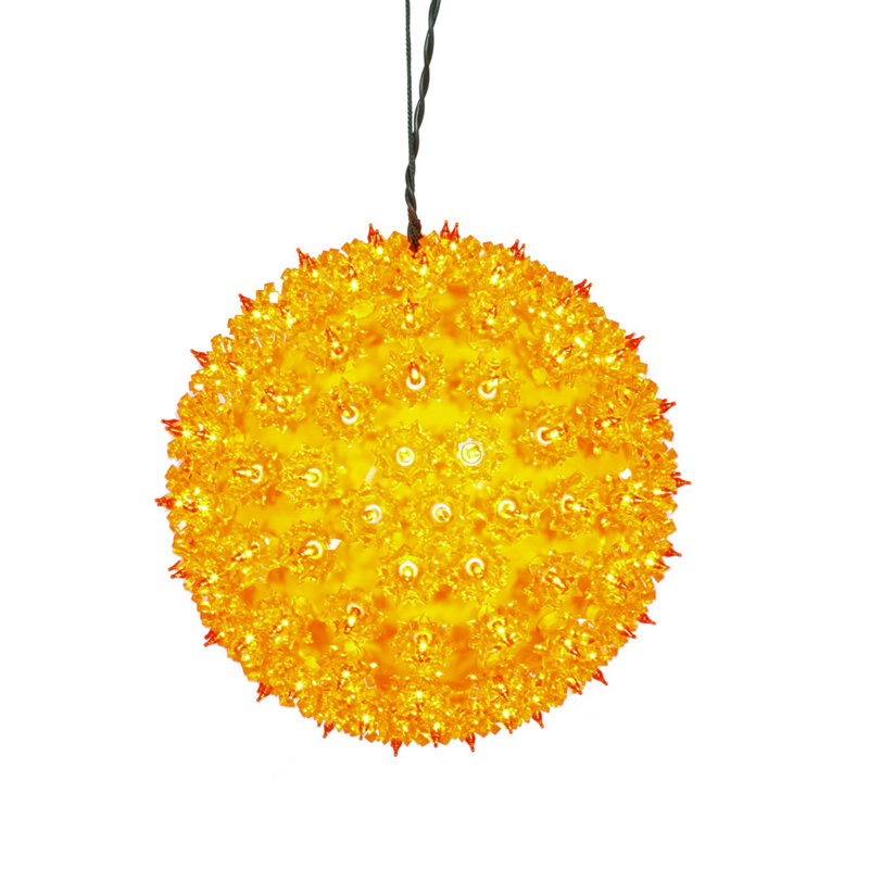 Lumières de chaîne globe 3 pi, Orange, 50 lumières