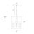 Narquise 4 - Light Iron Dimmable Chandelier