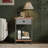Alameen Fabric Drawer Nightstand With Open Shelf, Small Bedside Table For Bedroom-752937516-752937506