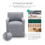 Chaise avec accoudoirs rembourrée avec roulettes Orya-1708436286