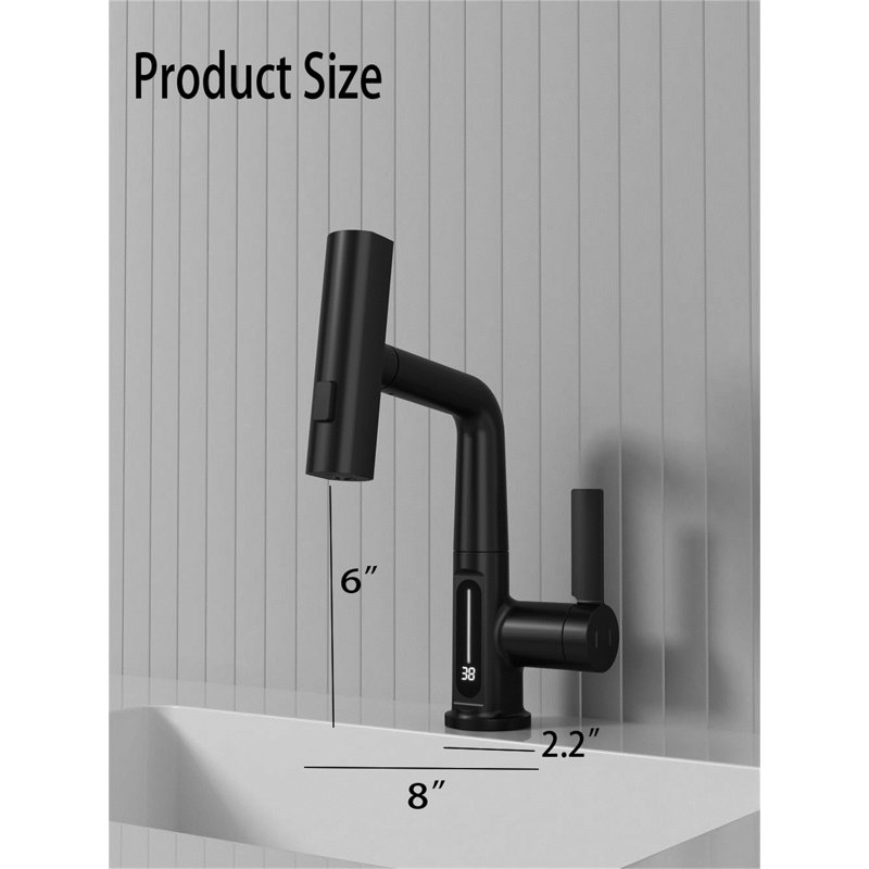 Bathroom Faucet, Matte Black
