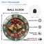 Ornement-Horloge-Cadran-avec-clochettes-Cadeaux - Horloge murale moderne en verre 12 po