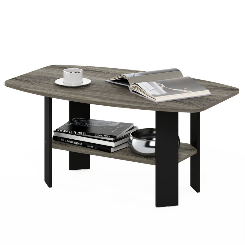 Sarwan Coffee Table with Storage, Gray, Black