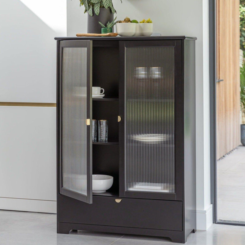 Casen Kitchen Cabinet Set, Black