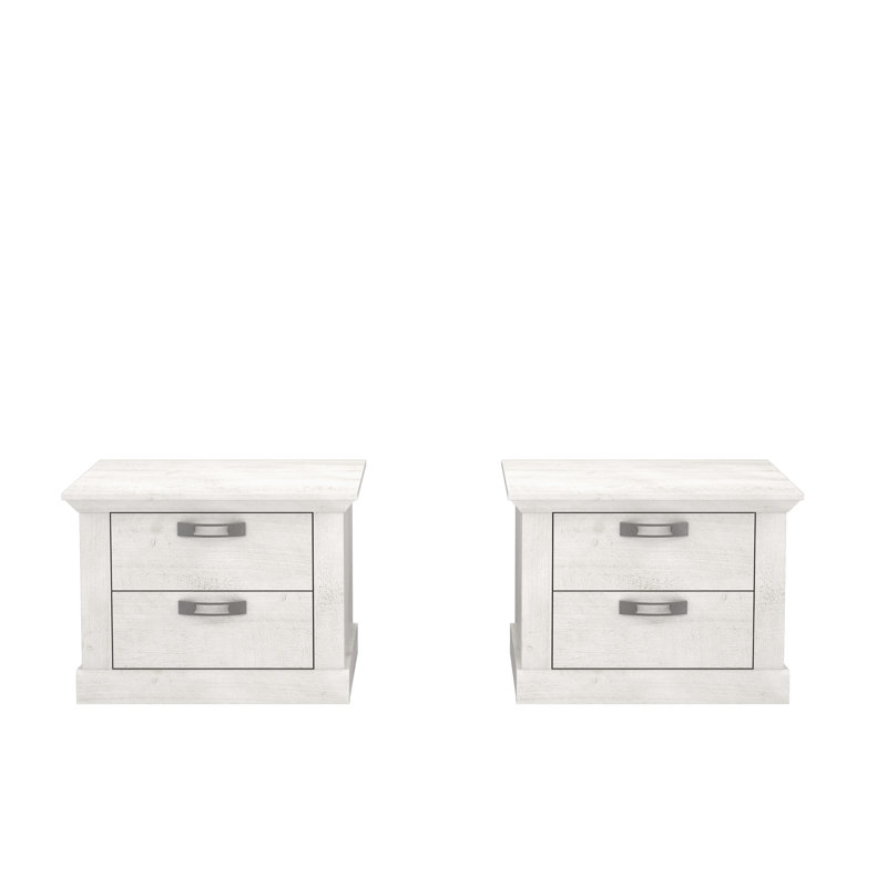 Aleisha 67.2cm W Manufactured Wood Bedside Table