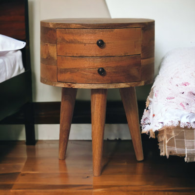 Sapin 40cm W Solid Wood Bedside Table