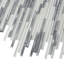 Waterfall Linear Glass And Metal Mosaic Tile-61209337