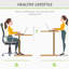 Madalon Adjustable Metal Base Standing Desk