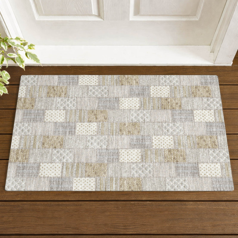 Machine Washable Indoor/Outdoor Chantille ACN2923 Americana Rug, Ivory, 2'6" x 3'10"
