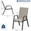 Stackable Dining Chairs , 300lb Capacity, All Weather-1972413333