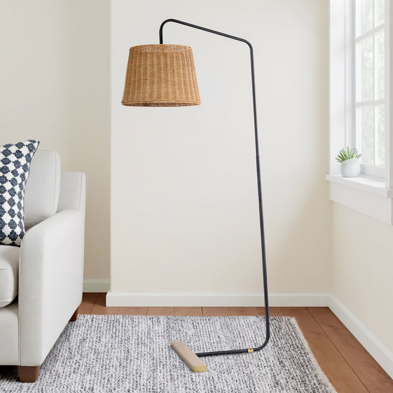 Belton 61'' Black Arched Floor Lamp