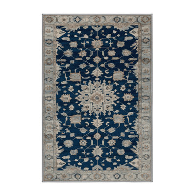 Machine Washable Overdyed Gray Area Rug