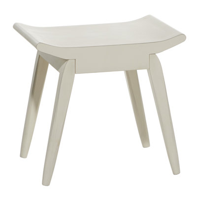 Wood Minimalistic Curved Living Room Stool