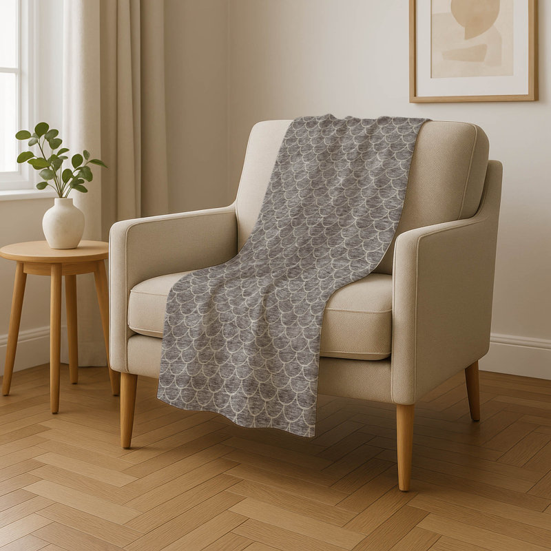 Jeté géométrique Addison Sherpa ASB933, Taupe, Géométrique 8