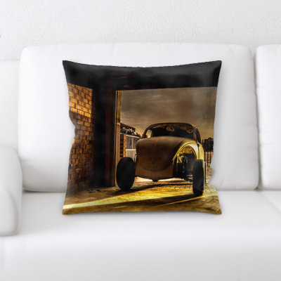 Microsuede Reversible Throw Pillow
