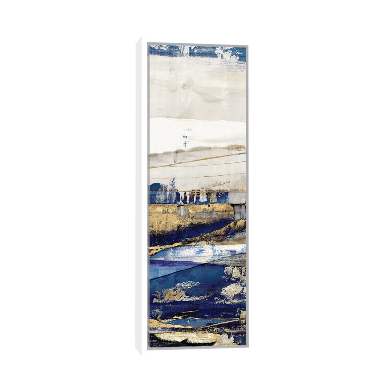 Ultramarine II par Isabelle Z - reproduction d'art, H 60 po x l 20 po x P 1,5 po, Toile blanche encadrée