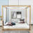 Plyler King Wood Canopy Platform Bed-1647991490