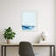 Tableau magnétique encadré en tissu, babillard 19 x 25 Coastal Design pour l'organisation murale