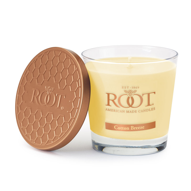 Citron & Bergamot Scented Beeswax Jar Candle with Bronze Lid