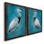 «Great Blue Heron I», ensemble de 2 peintures sur toile encadrées-950255320-950255322