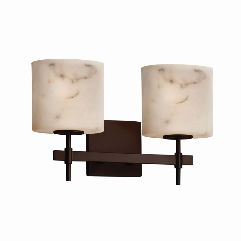 Éclairage pour meuble-lavabo 2 lumières Aleynah, Bronze foncé