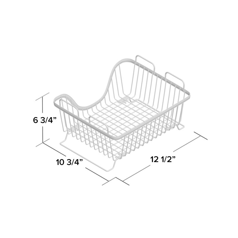 Panier en métal empilable Albie, Bronze, H 6,63 po x l 13 po x P 10,75 po