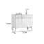 Armoire d'appoint simple et moderne de couleur noyer