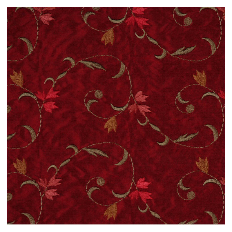 Premier Floral/Foliage Fabric, Red