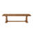 Solid Wood Bench With Double Trestle
