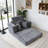 Modular 3-in-1 Sofa Bed for Reading, Living Room & Bedroom Corduroy Couch-691420358