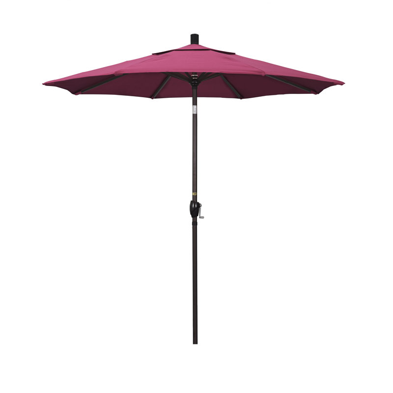 Parasol sunbrella de marché 7,5' Wallach, Toile Sunbrella® rose vif