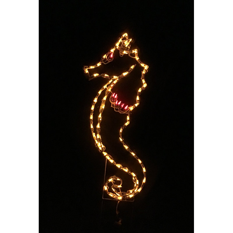 Grand présentoir lumineux de Noël nautique