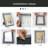 Gray Solid Wood Picture Frame with Mat