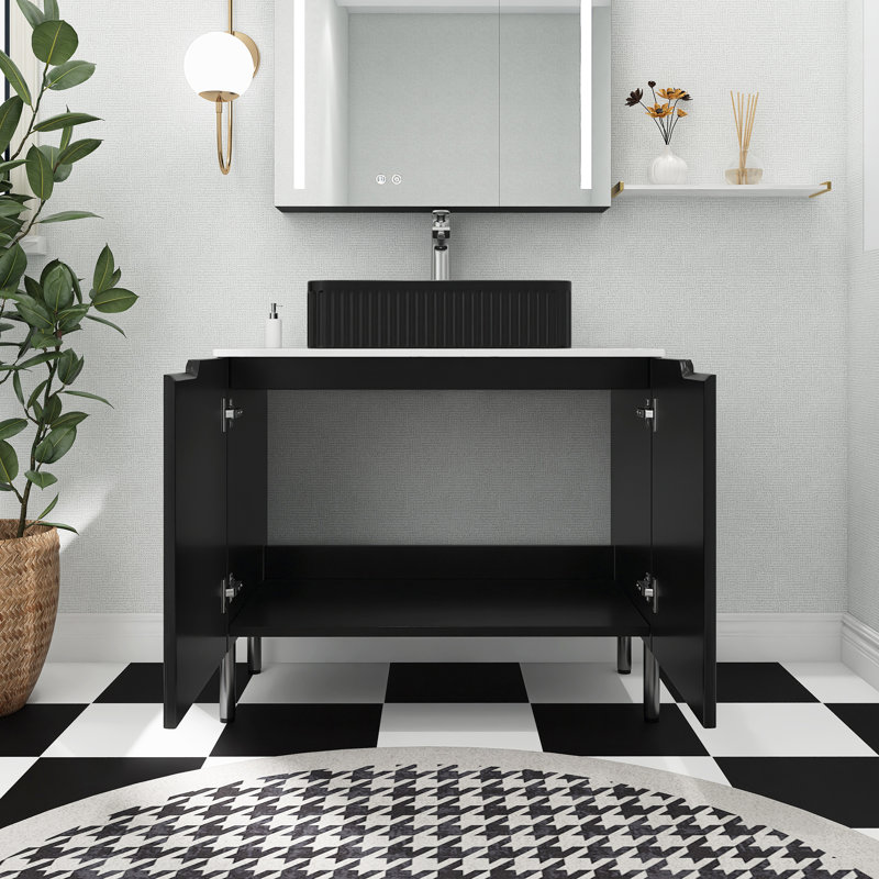 Ensemble de meuble-lavabo autoportant 30 po avec lavabo en céramique