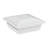 5 in. W x 5 in. D Contemporary Post Top White