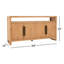 Buffet en bois massif de pin 65 po Modica-557524974